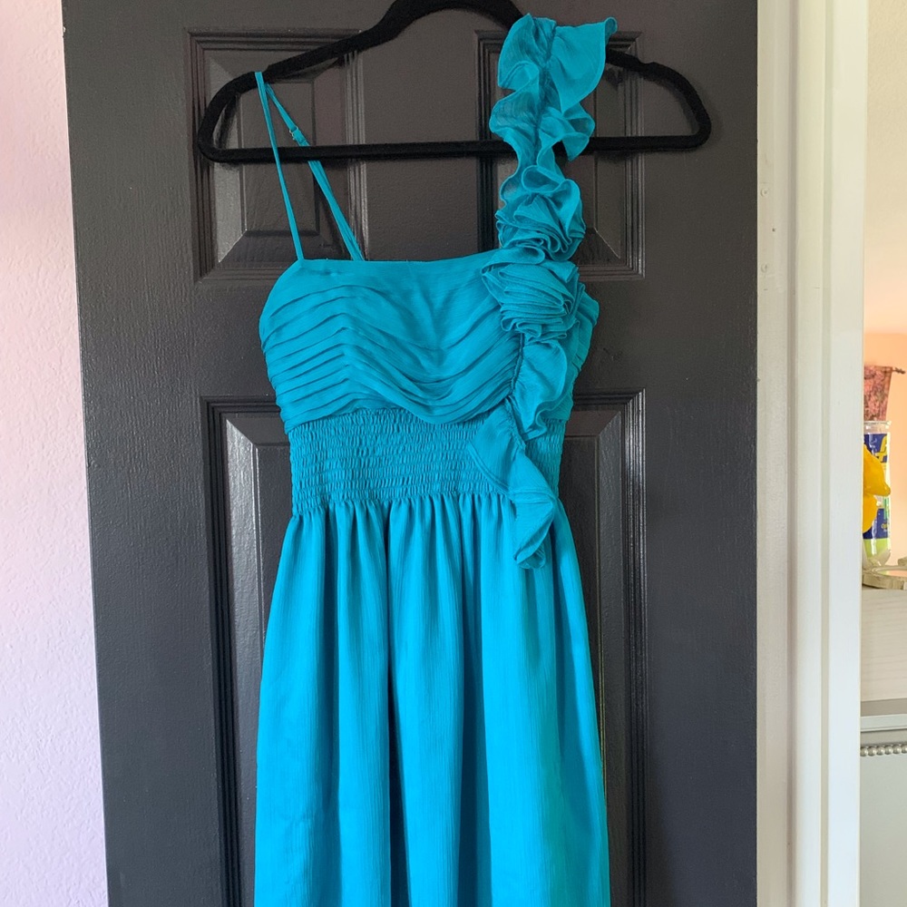Turquoise Arden B dress.